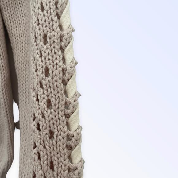 Michael Stars Lace-up Sleeve Sweater Size XS - Picture 4 of 8